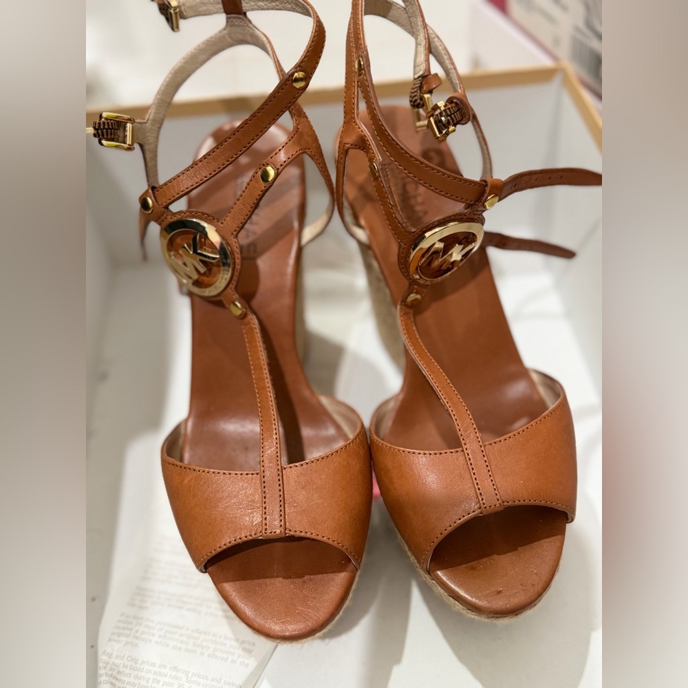 Michael Kors Keely Logo Wedge Sandal